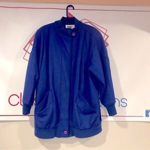 Vintage Womens Studio Michelle Stuart Brand Wool Blend Coat Size 14